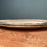 Set of 2 old raviers in Sarreguemines earthenware
