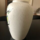 1950s floral vase