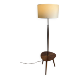 lampadaire vintage avec tablette et pied tripode