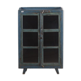Old wooden cupboard blue