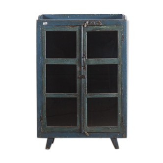 Ancien vaisselier en bois bleu
