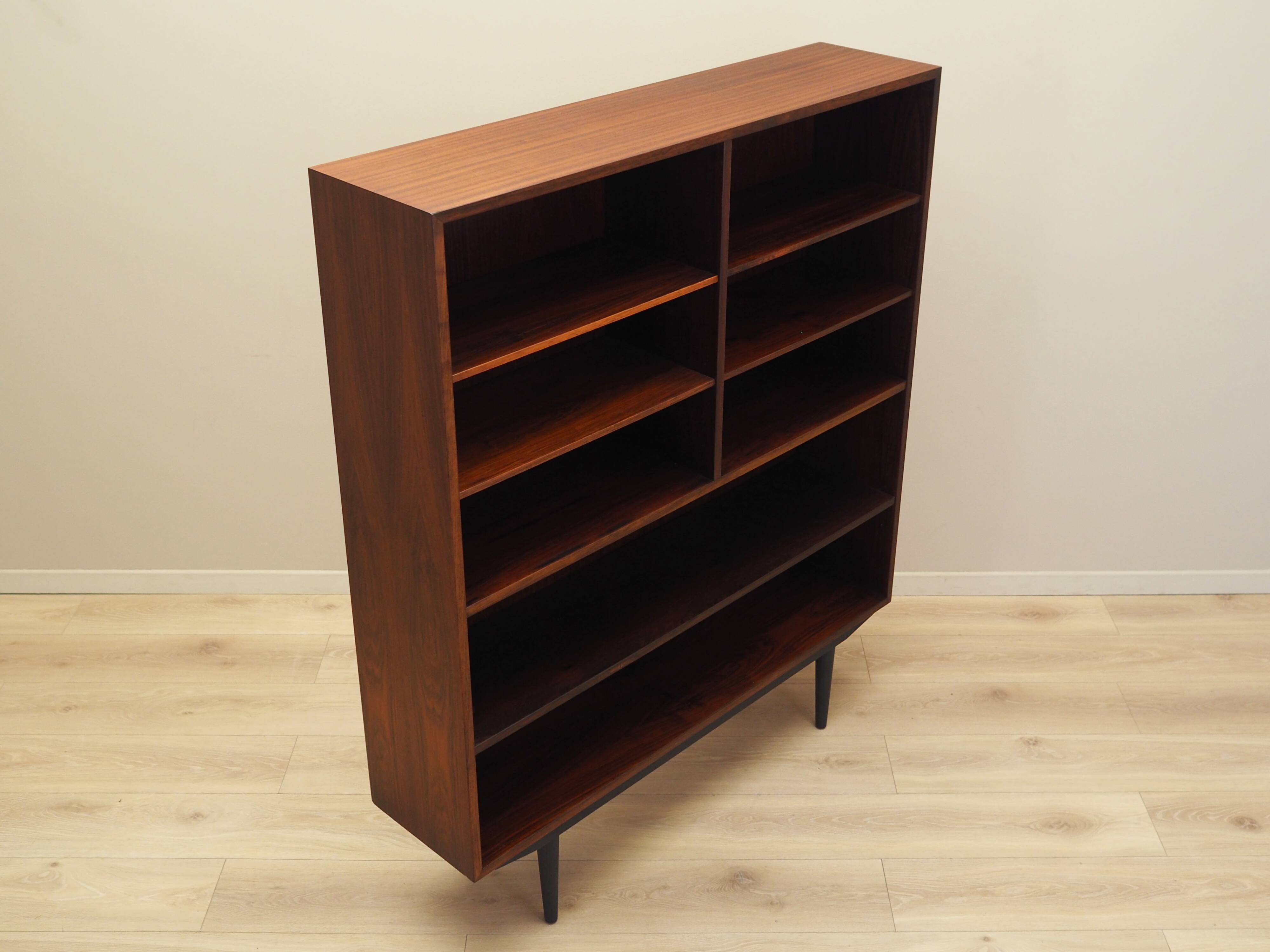 Mahogany bookcase, Danish design, 1970s, manufacturer: Omann Jun