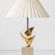 Philippe Jean Signed Brass Bird Table Lamp, Limited Edition 178/300, 1980