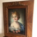 Tableau pastel de jeune fille