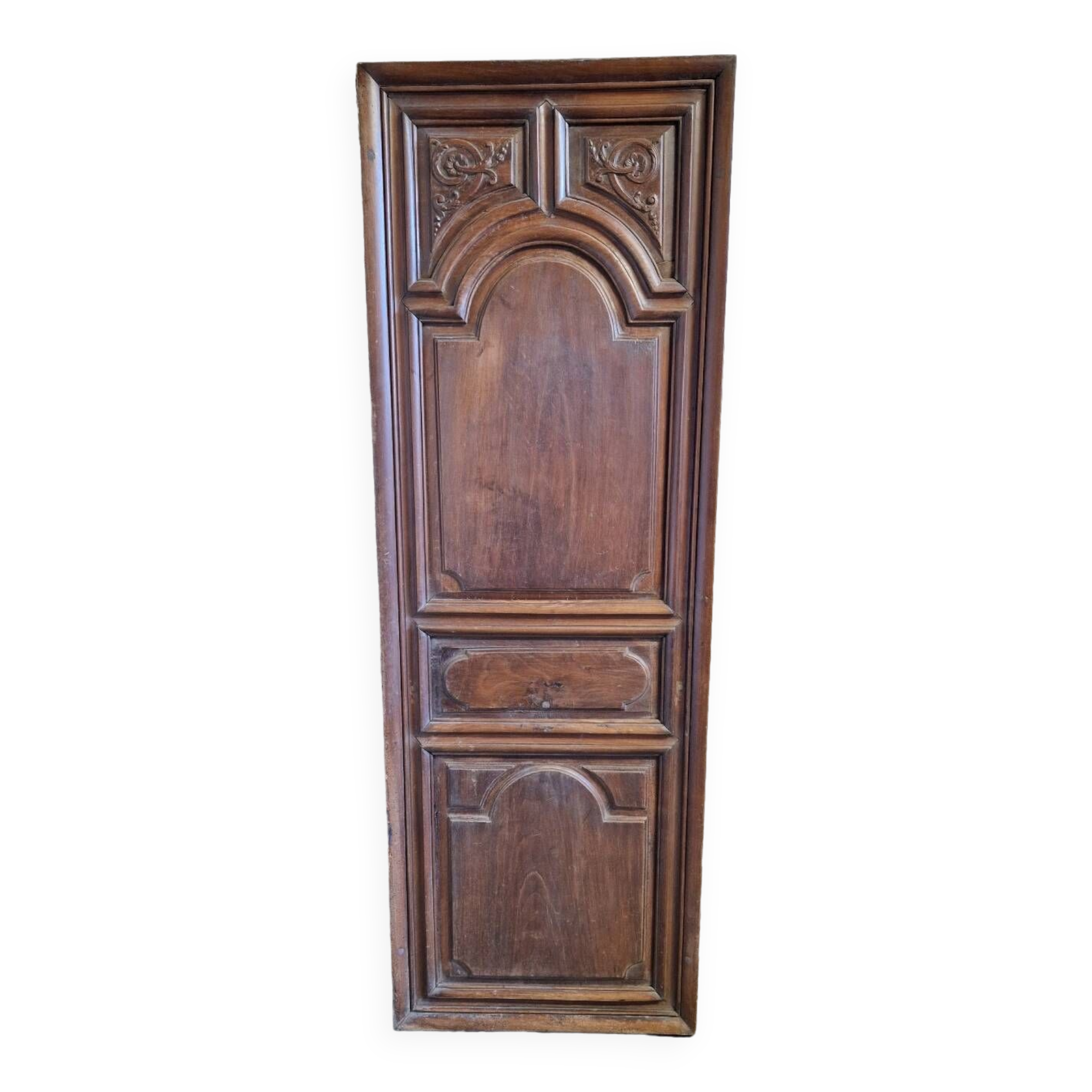 Old walnut door