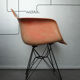 Fauteuil DAR par Charles & Ray Eames pour Zenith Plastics, red ou salmon, 1950