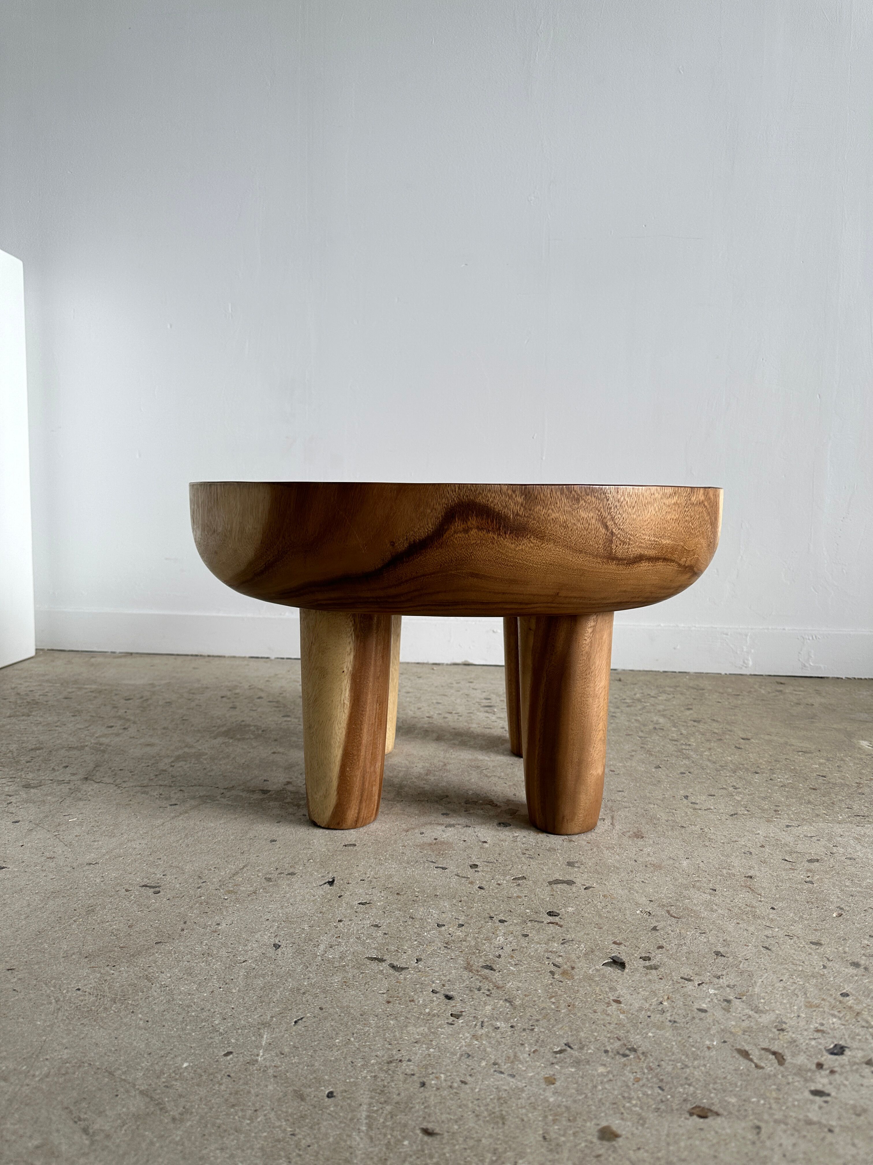 Coffee table, quadripod suar coffee table