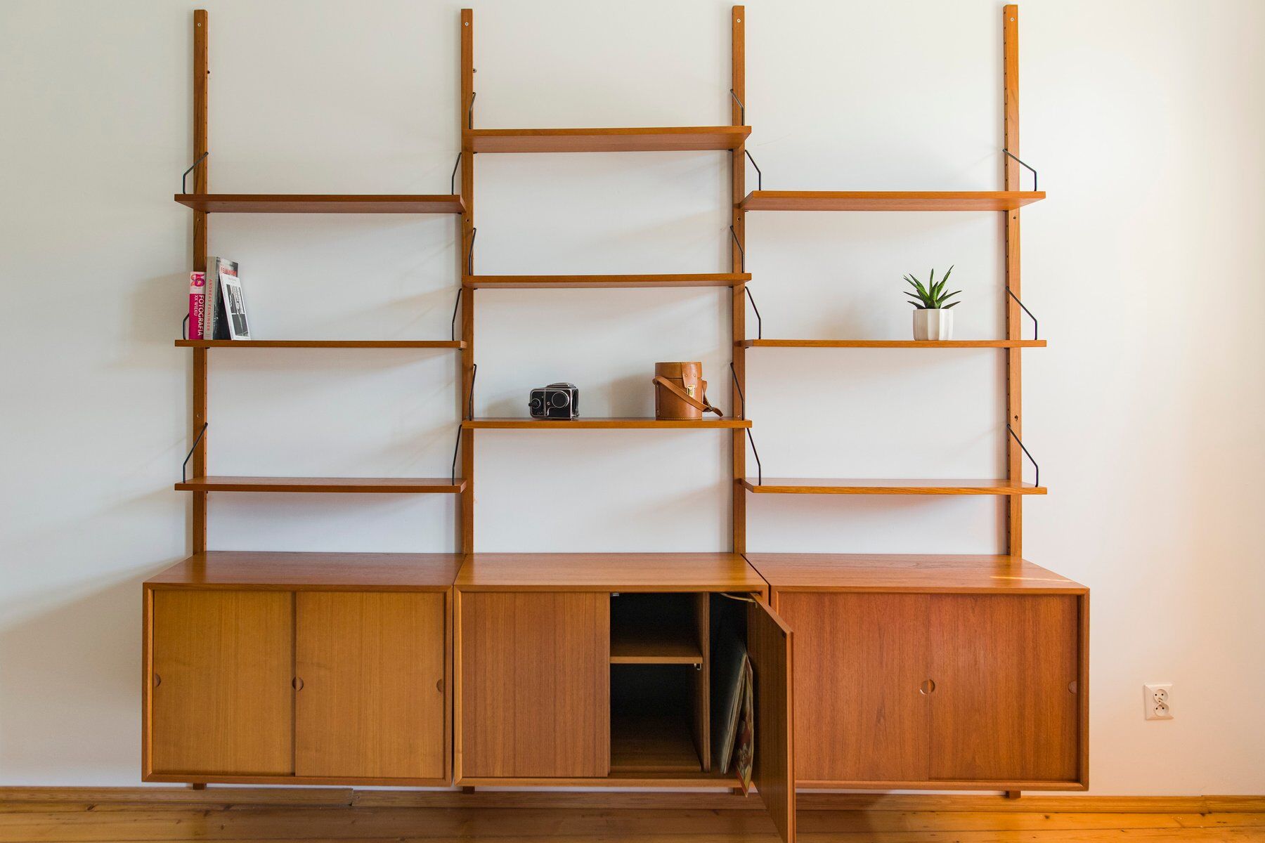 Modular wall storage system by Poul Cadovius for Cado, 1960s