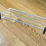 Vintage coat rack with 5 movable hooks