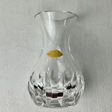 Hand-cut vintage crystal vase
