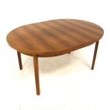 Scandinavian walnut dining table, Sweden, 1960