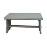 Bench patinated in green