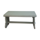 Bench patinated in green