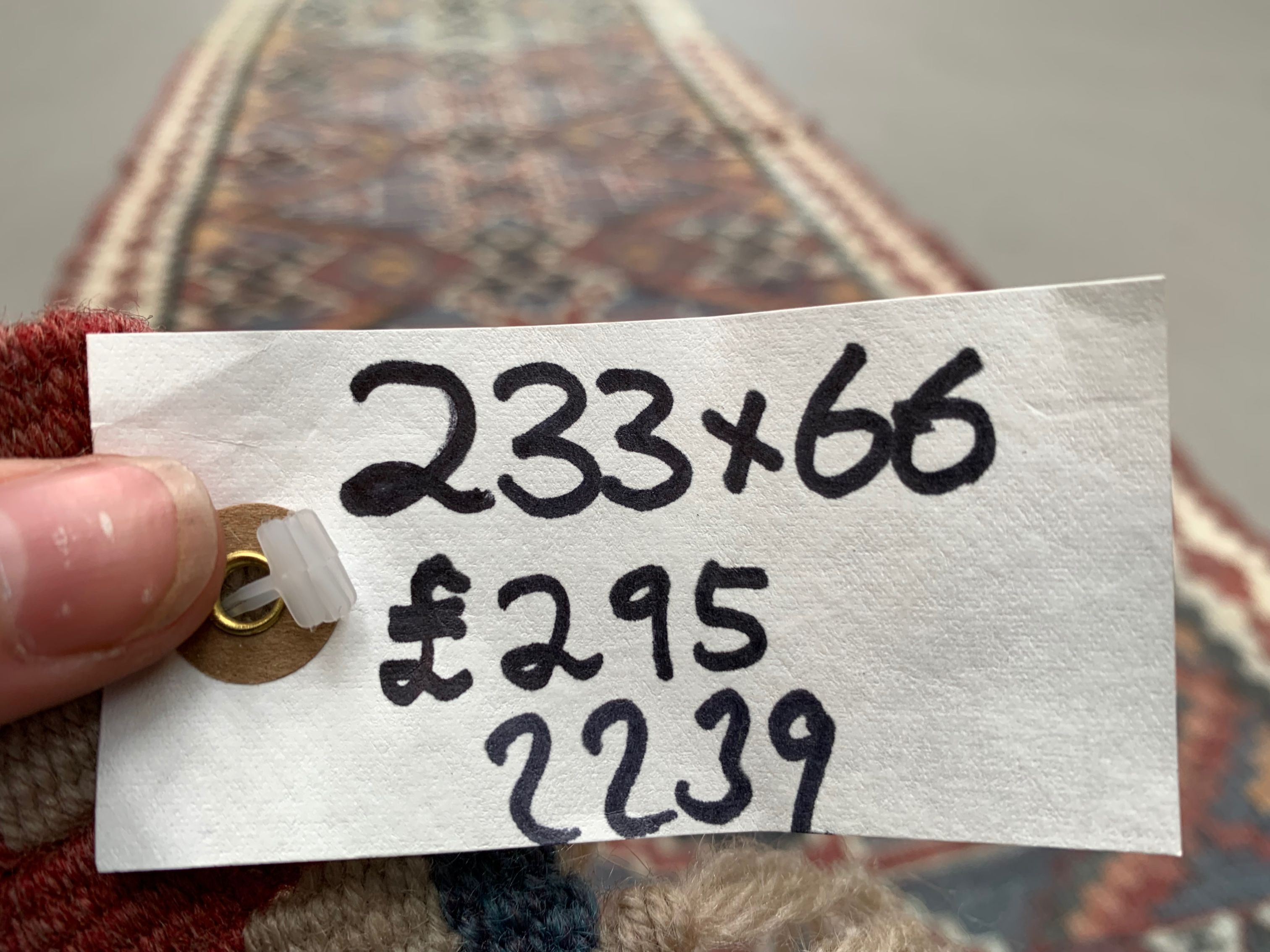 Old Turkish narrow Kilim Runner 233x66 cm shabby chic, vintage kelim