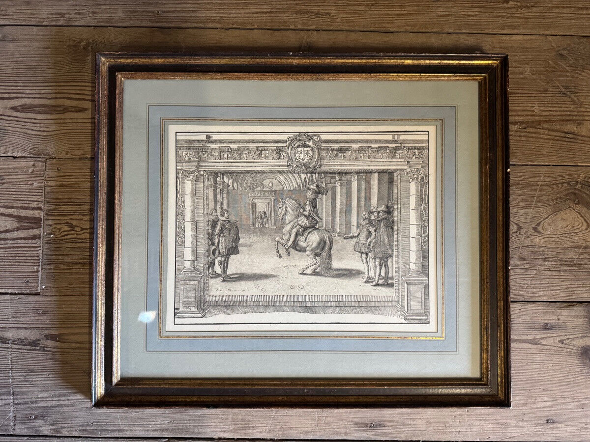 Suite de trois gravures, extraites de “l’instruction du Roy” Antoine de Pluvinel, 1666