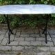 Bistro table 1900 in Carrara marble