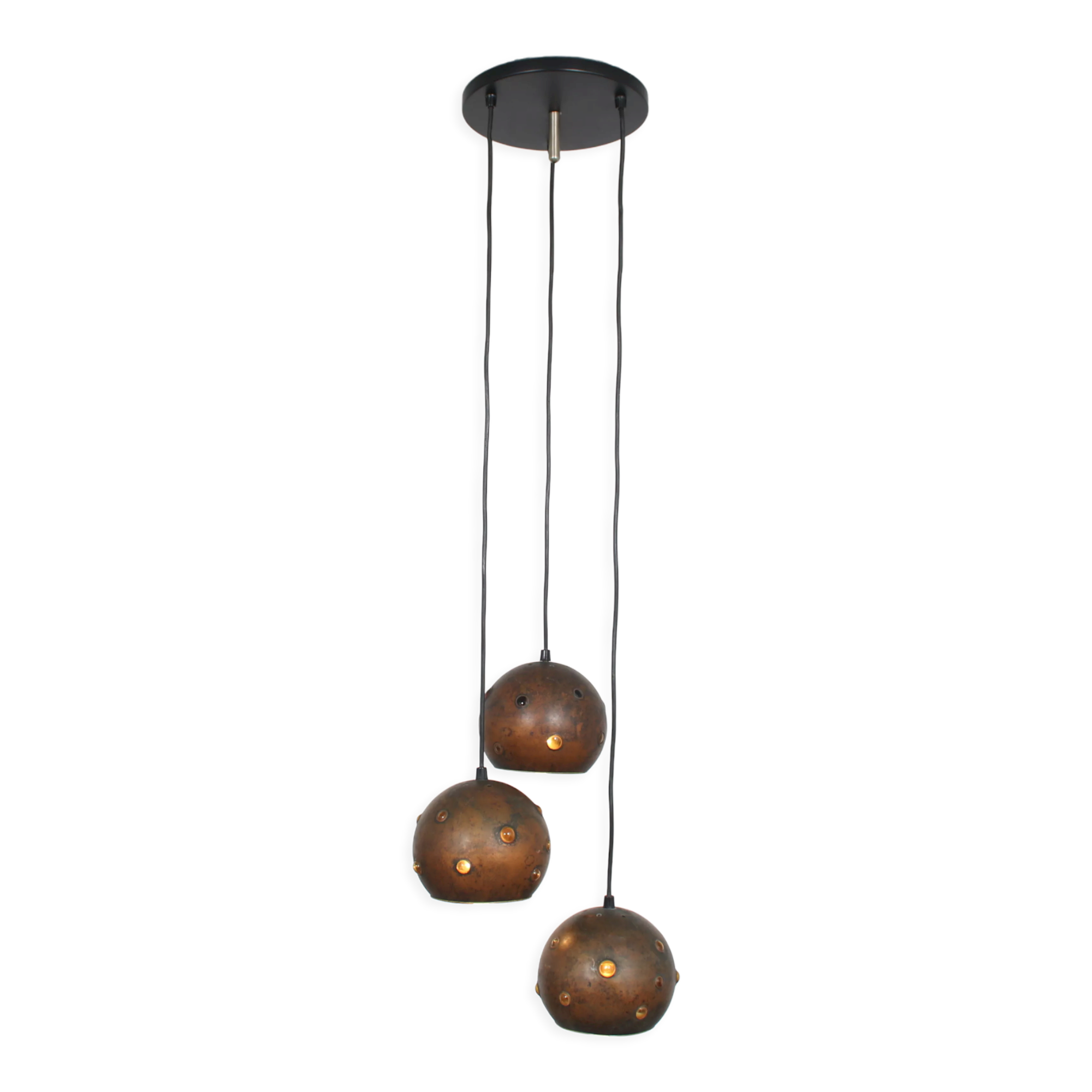 Suspension en cuivre des années 1960 par Peill & Putzler, Allemagne