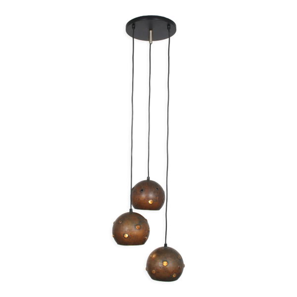 Suspension en cuivre des années 1960 par Peill & Putzler, Allemagne