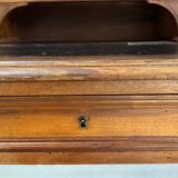 19th century walnut stepped desk