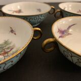 4 cups in fine Haviland porcelain
