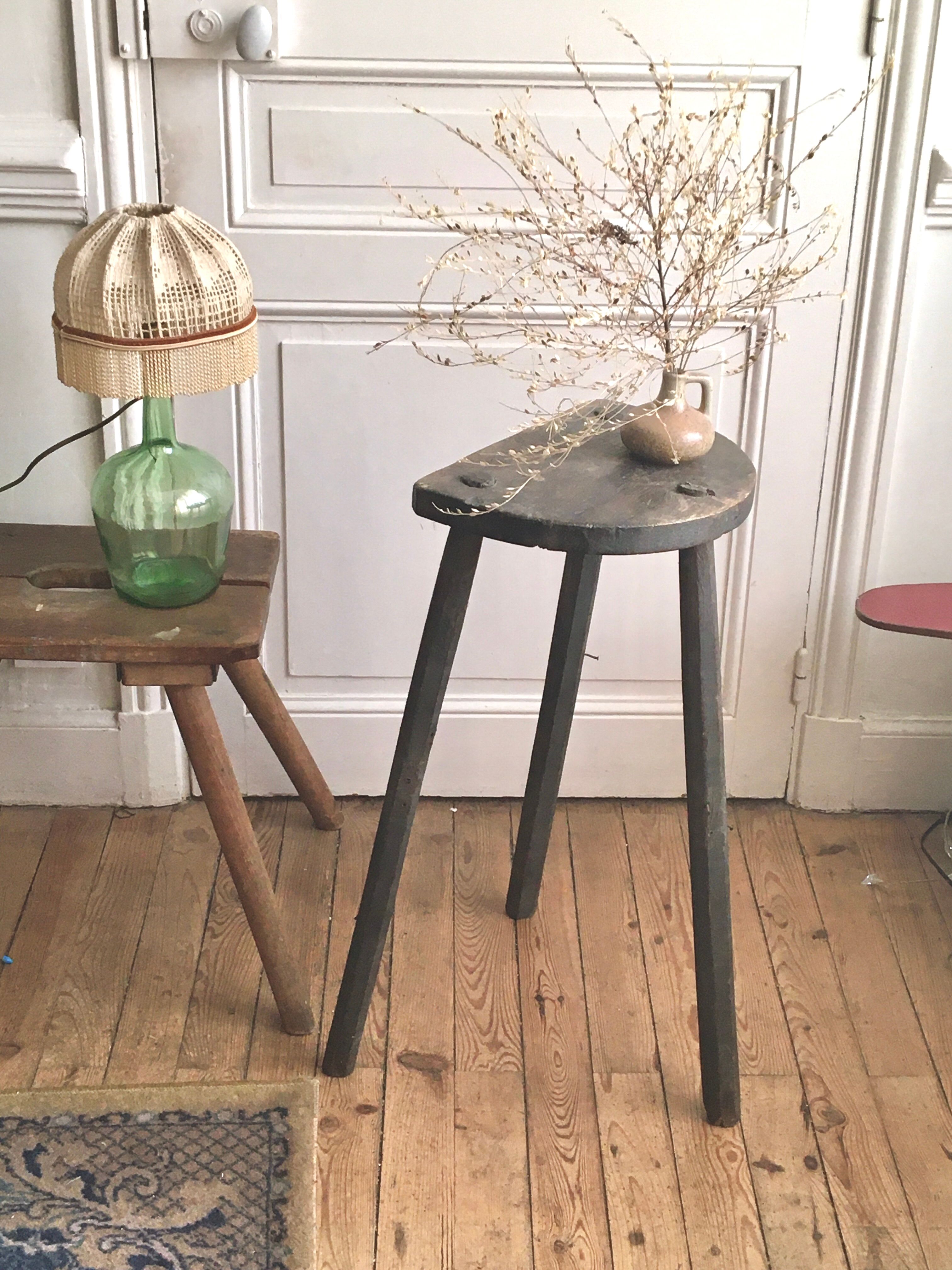 Brutalist tripod stool