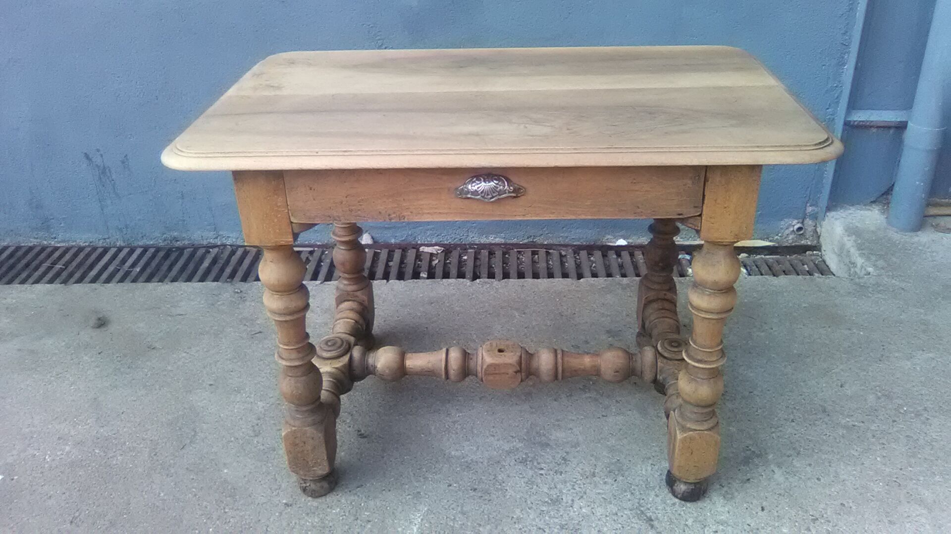 Pickled rustic side table