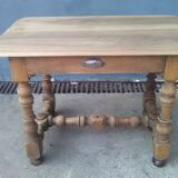Pickled rustic side table