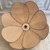 Suspension flower in rattan canning 1970