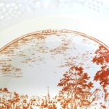 6 vintage white Augusty porcelain soup plates in very good condition.