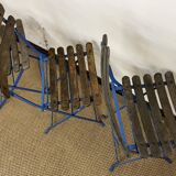 Set of 4 folding chairs guinguette
