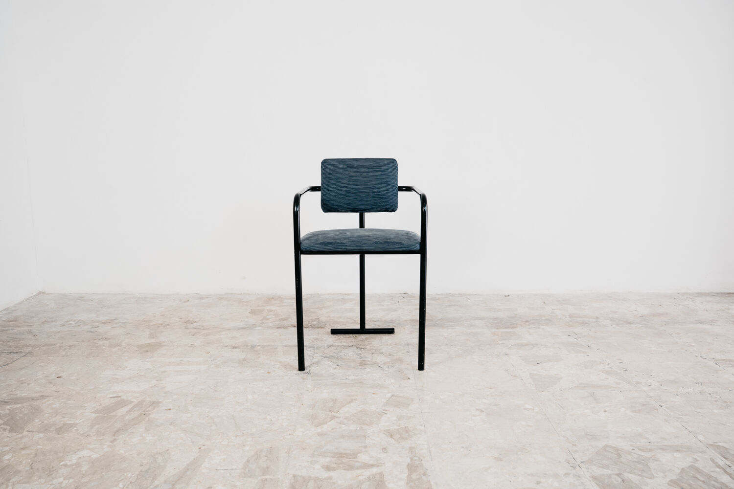 Vintage Minimalist Postmodern Armchair 1980s Modern Design