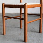 Ensemble de 6 chaises de salle à manger dans le style de Vico Magistretti.