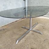Design chrome oval table