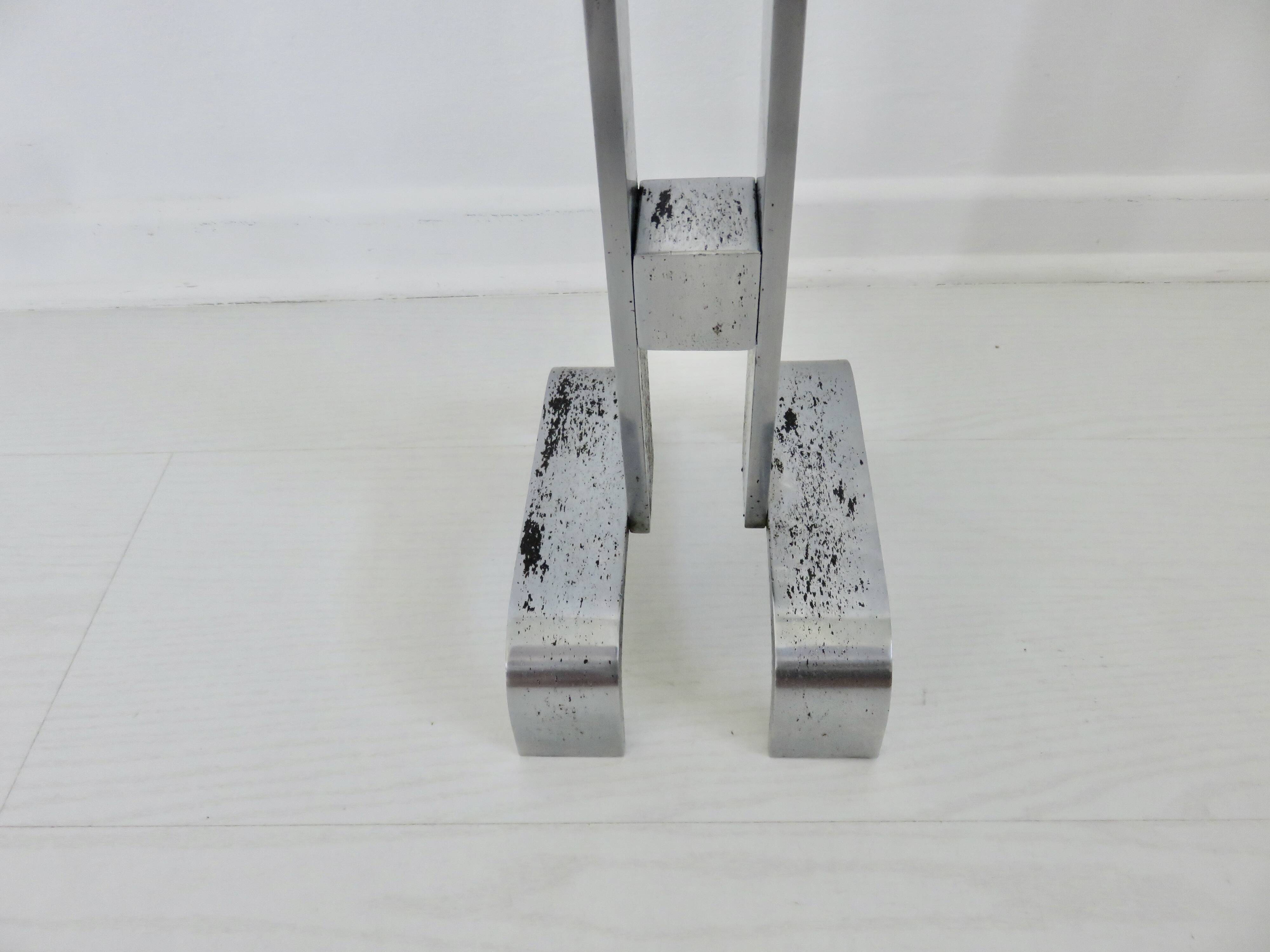 Fireplace set "Jean Paul Créations" signed, 1970