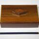 Art Deco Mahogany Cigar Box 15 x 9 cm