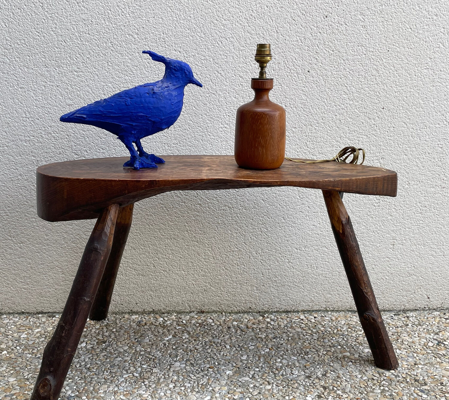 Vintage Danish teak lamp 60's