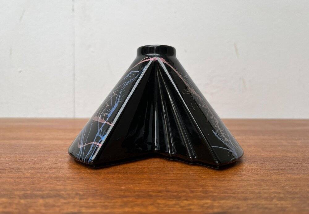 Postmodern West German pottery vase by Steuler, 1980s.