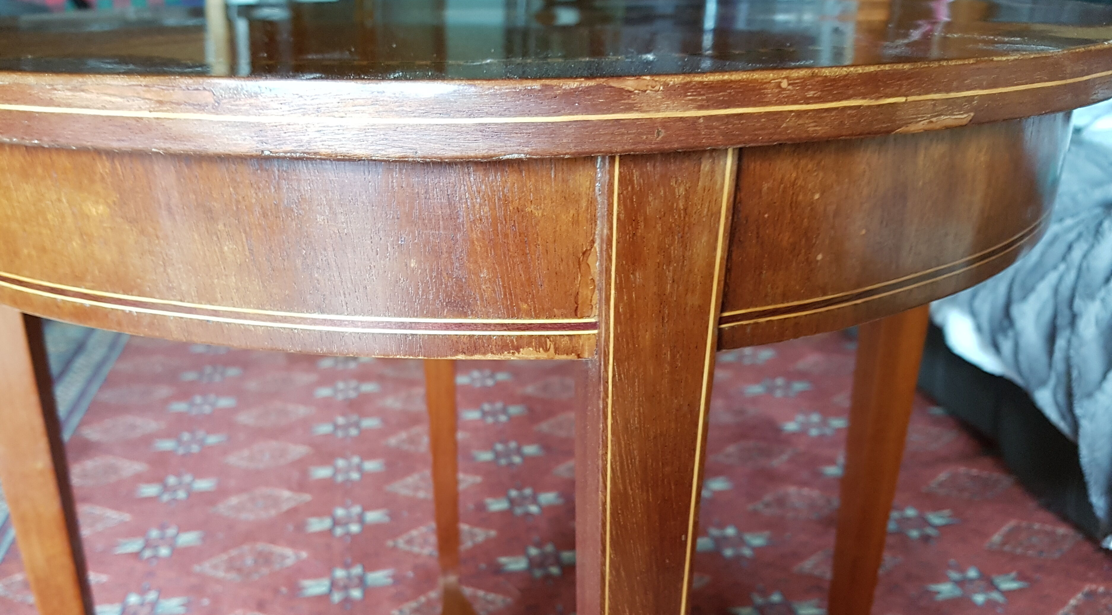 Mahogany side table