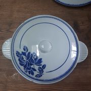 Série de plats Badonviller Fleurs bleues