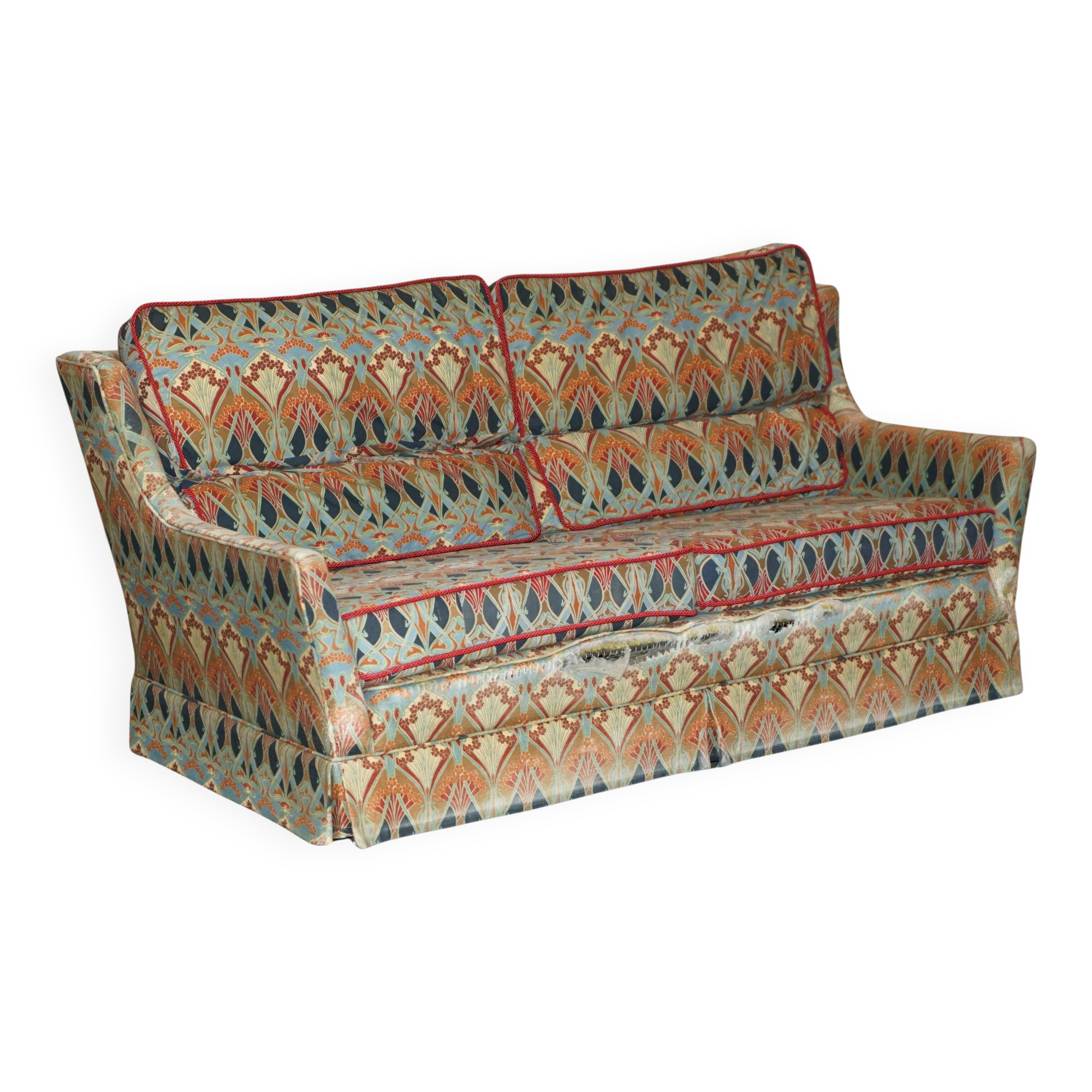 Vintage Liberty's of London Ianthe Canapé Worn Condition