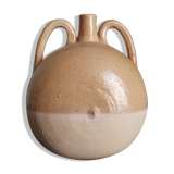 Vase soliflore français en grès émaillé / signature / céramique française / travail artisanal