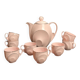 Art déco, service à café porcelaine rose Epiag vers 1930