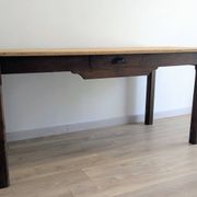 Ancienne table de ferme en bois massif patiné - 178 cm