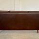 Vintage Danish mid-century retro Aage Christiansen (Matador) leather sofa 60s