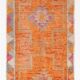 3x10 Pumpink Orange Vintage Runner Rug, 85x318Cm SK 22939