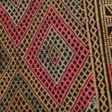 6x8 Mustard & Yellow Vintage Kilim Rug, 184x245Cm