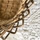 Woven wicker bread or fruit basket