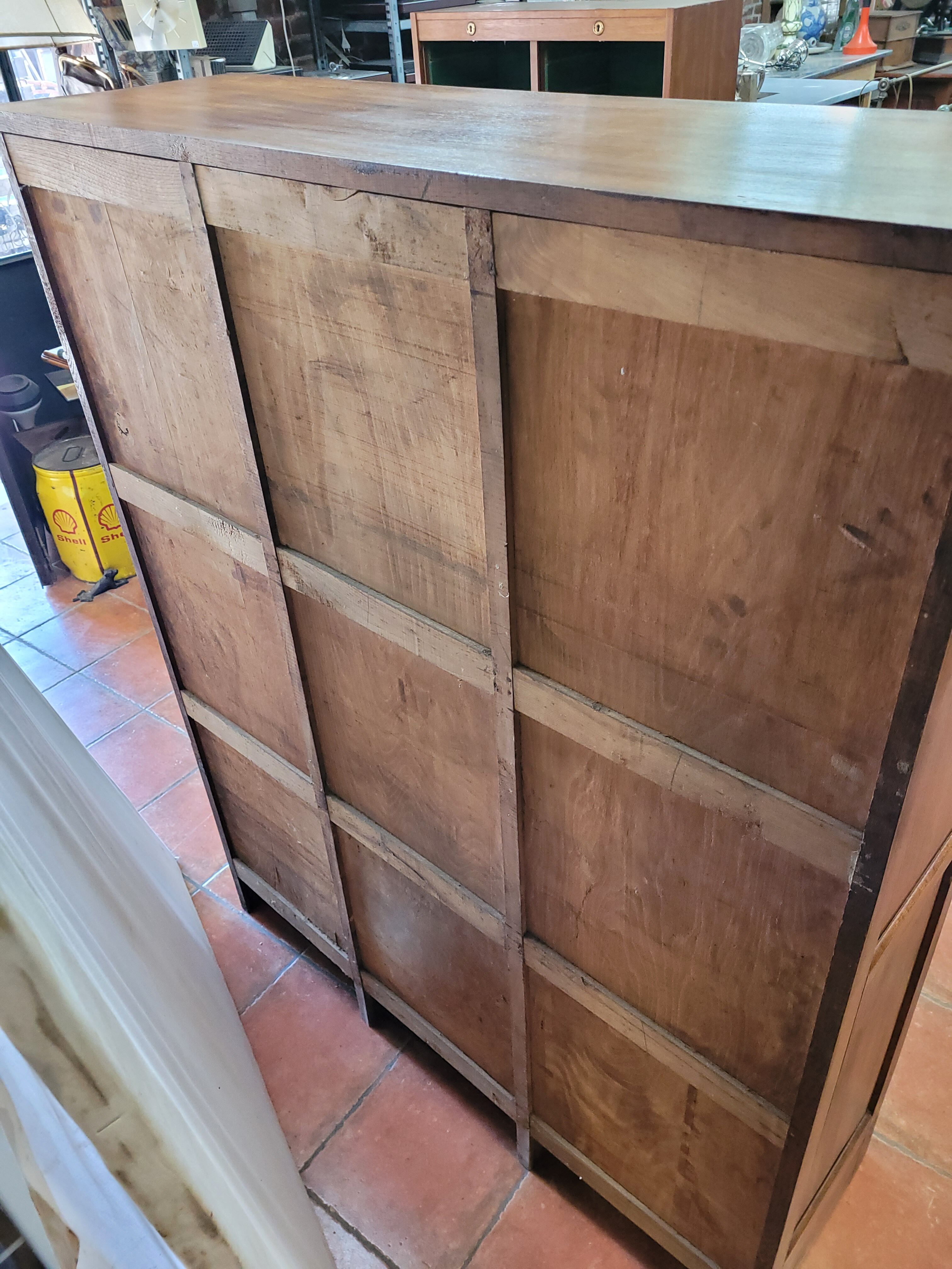 Solid oak triple curtain binder