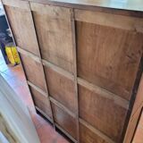 Solid oak triple curtain binder