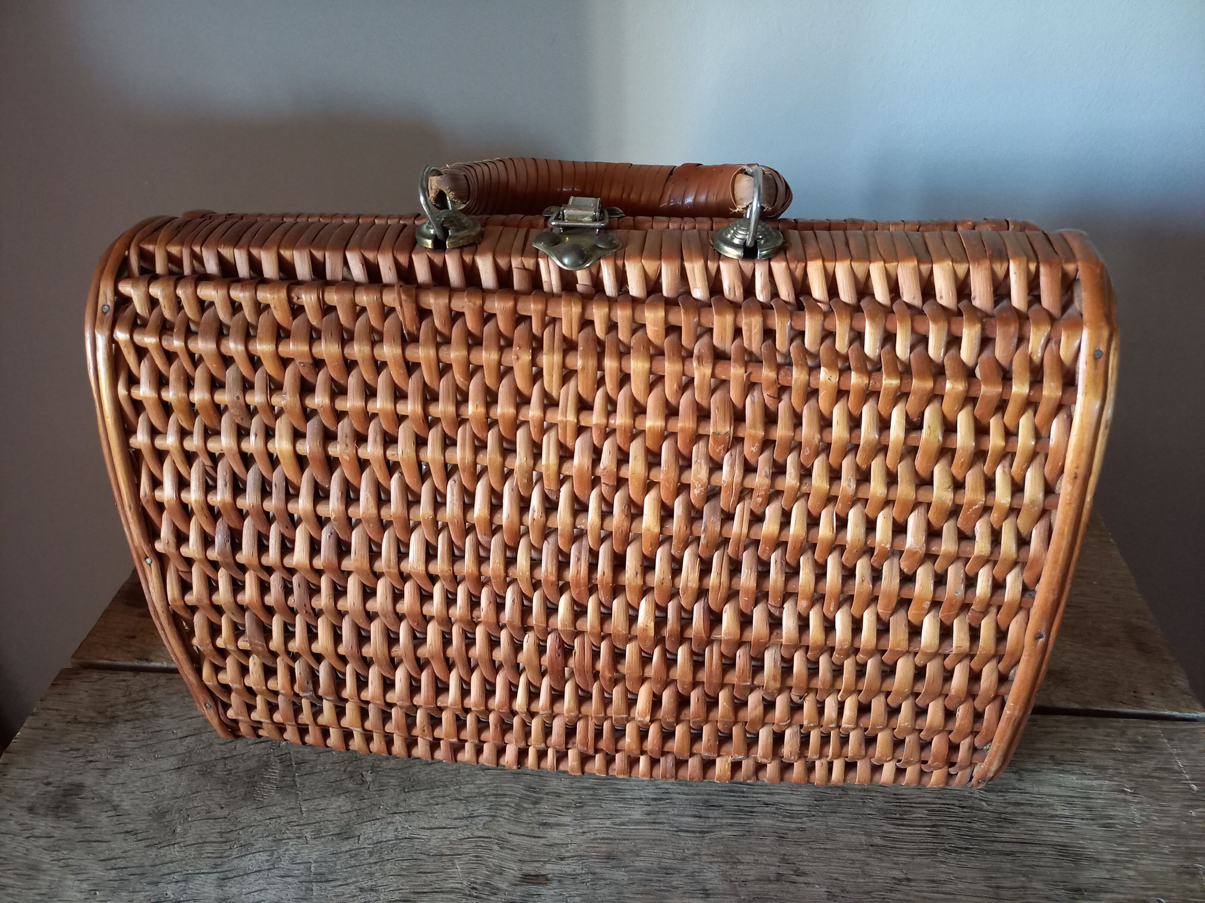 Vintage wicker basket